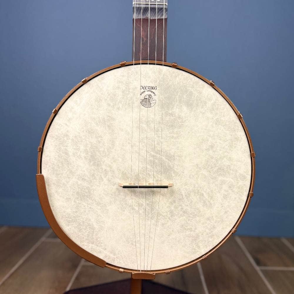 Custom Deering Artisan Goodtime Americana Banjo with Scoop, Upgraded Bronze Hardware and Fiberskin Head Deering 5 String Openback Banjo