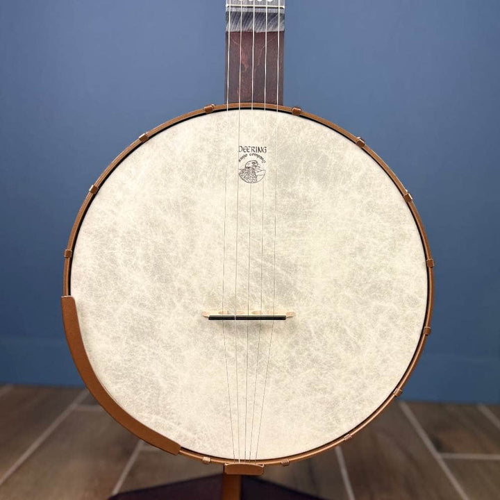 Custom Deering Artisan Goodtime Americana Banjo with Scoop, Upgraded Bronze Hardware and Fiberskin Head Deering 5 String Openback Banjo