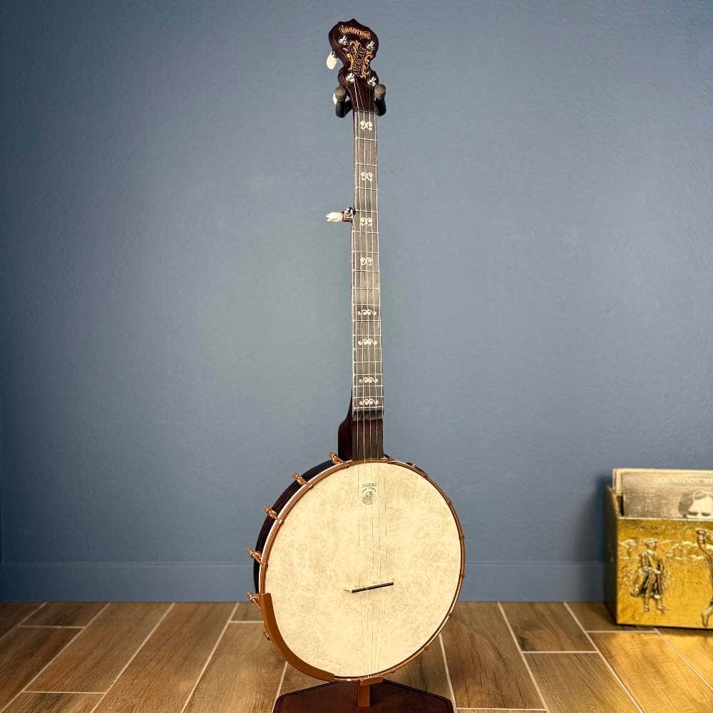 Custom Deering Artisan Goodtime Americana Banjo with Scoop, Upgraded Bronze Hardware and Fiberskin Head Deering 5 String Openback Banjo