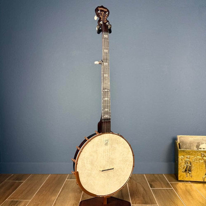 Custom Deering Artisan Goodtime Americana Banjo with Scoop, Upgraded Bronze Hardware and Fiberskin Head Deering 5 String Openback Banjo