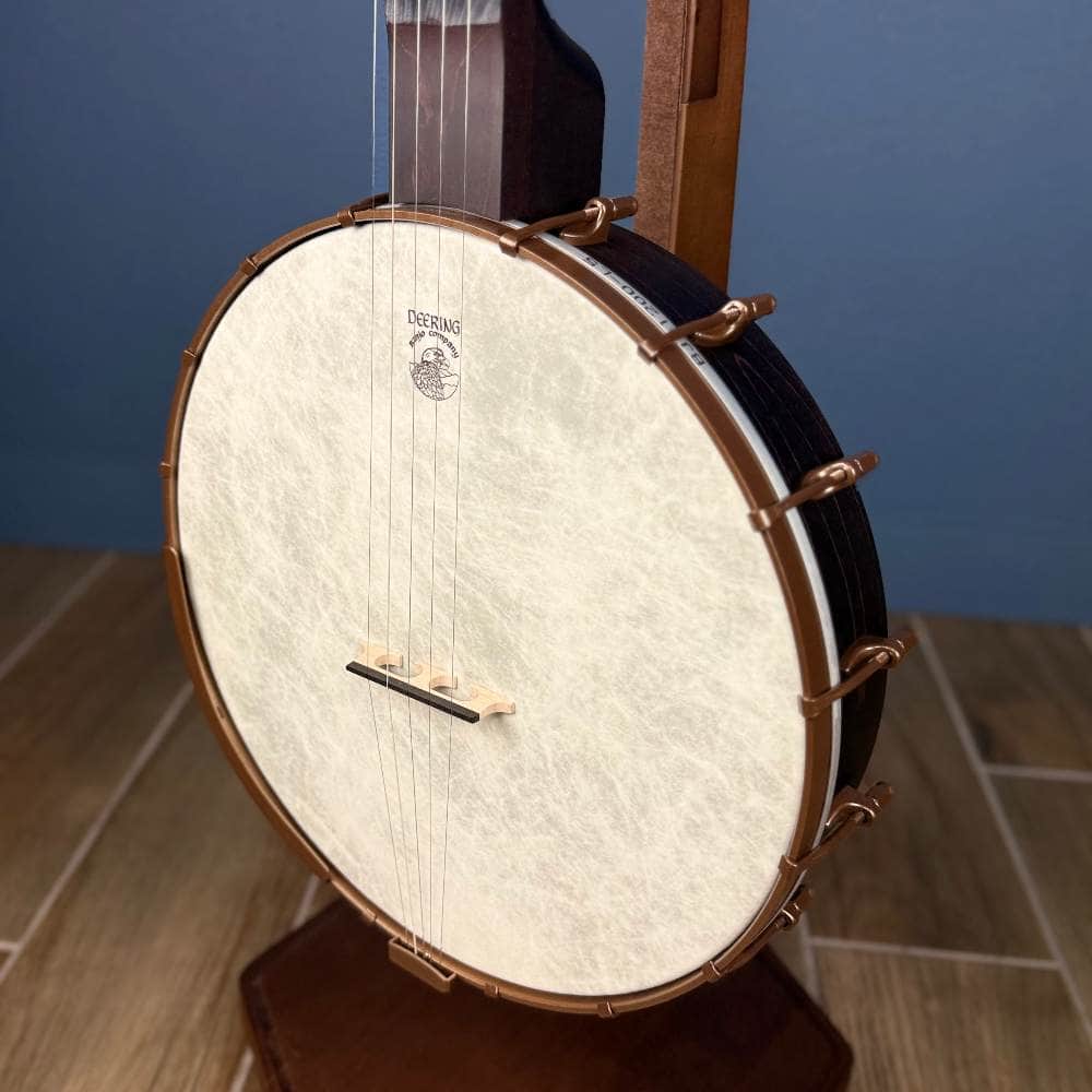 Custom Deering Artisan Goodtime Americana Banjo with Scoop, Upgraded Bronze Hardware and Fiberskin Head Deering 5 String Openback Banjo