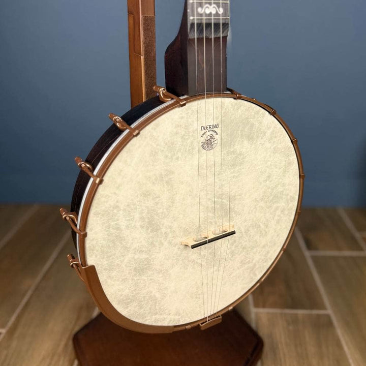 Custom Deering Artisan Goodtime Americana Banjo with Scoop, Upgraded Bronze Hardware and Fiberskin Head Deering 5 String Openback Banjo