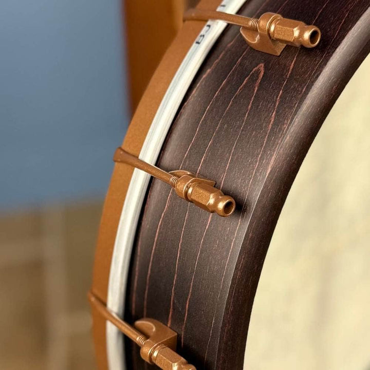 Custom Deering Artisan Goodtime Americana Banjo with Scoop, Upgraded Bronze Hardware and Fiberskin Head Deering 5 String Openback Banjo