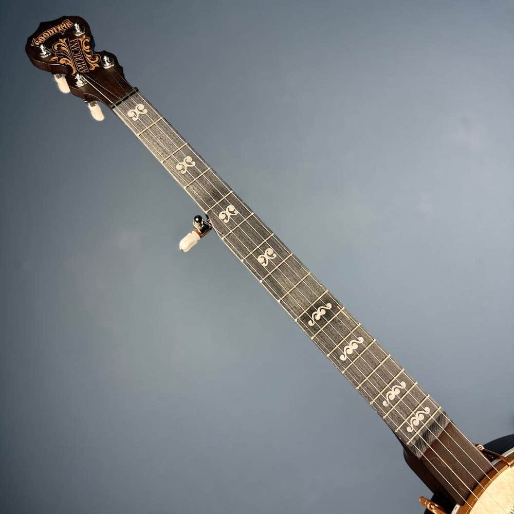 Custom Deering Artisan Goodtime Americana Banjo with Scoop, Upgraded Bronze Hardware and Fiberskin Head Deering 5 String Openback Banjo