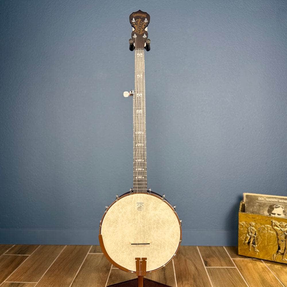 Custom Deering Artisan Goodtime Banjo with Goodtime Special Tone Ring, Bronze Hardware and Fiberskin Head Deering 5 String Openback Banjo