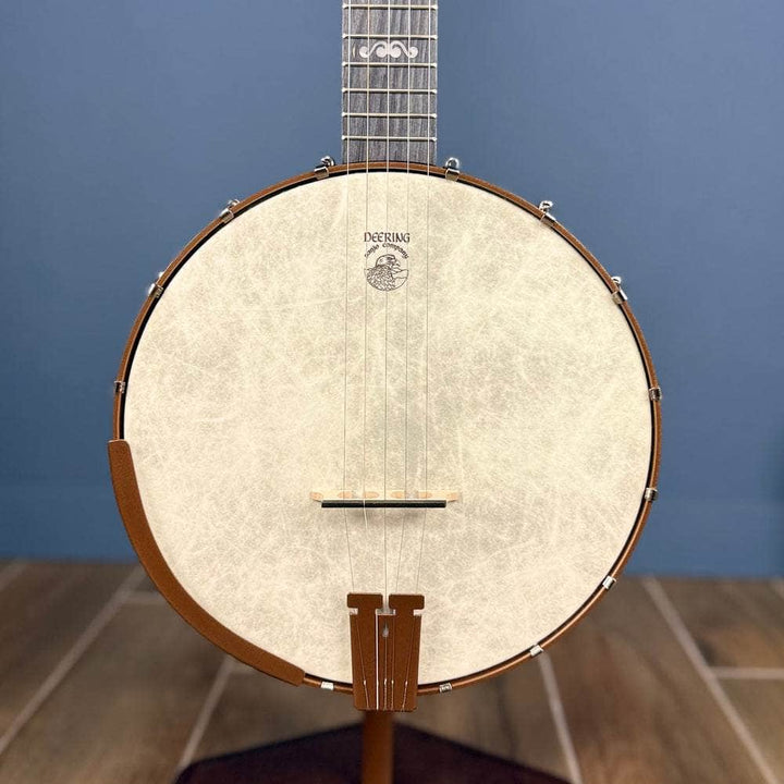Custom Deering Artisan Goodtime Banjo with Goodtime Special Tone Ring, Bronze Hardware and Fiberskin Head Deering 5 String Openback Banjo
