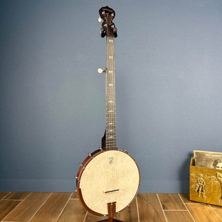 Custom Deering Artisan Goodtime Banjo with Goodtime Special Tone Ring, Bronze Hardware and Fiberskin Head Deering 5 String Openback Banjo
