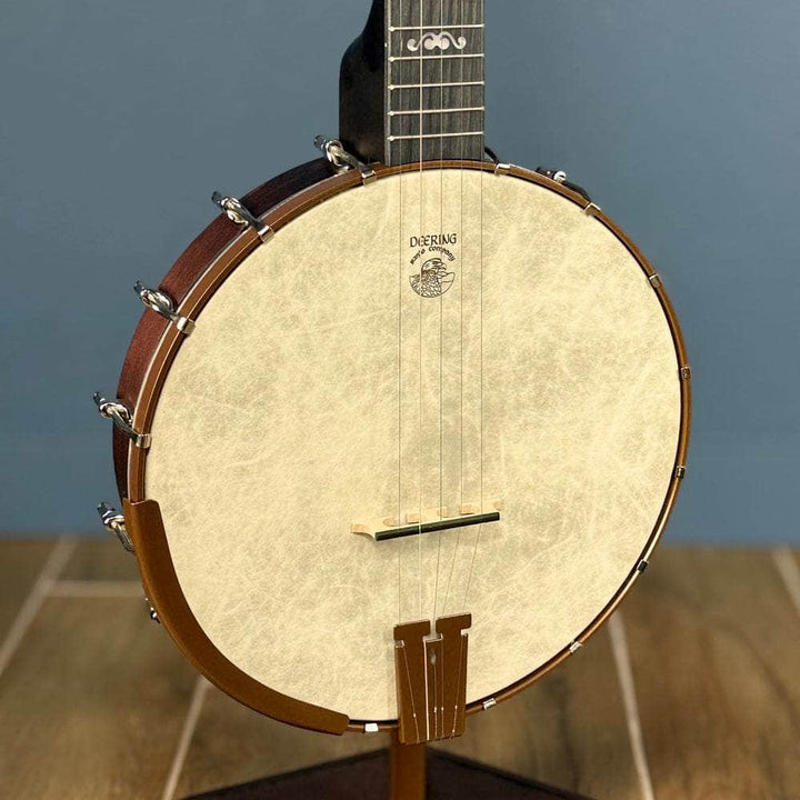 Custom Deering Artisan Goodtime Banjo with Goodtime Special Tone Ring, Bronze Hardware and Fiberskin Head Deering 5 String Openback Banjo