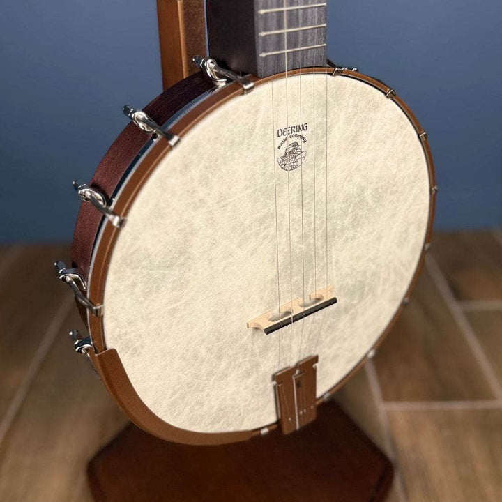 Custom Deering Artisan Goodtime Banjo with Goodtime Special Tone Ring, Bronze Hardware and Fiberskin Head Deering 5 String Openback Banjo