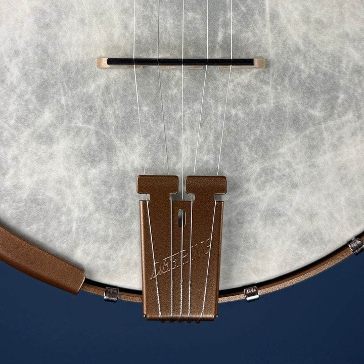 Custom Deering Artisan Goodtime Banjo with Goodtime Special Tone Ring, Bronze Hardware and Fiberskin Head Deering 5 String Openback Banjo