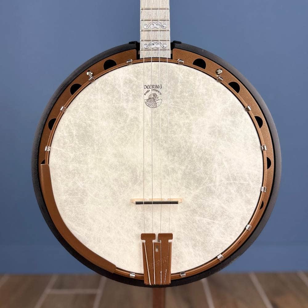 Custom Deering Artisan Goodtime Two 17-Fret Tenor Banjo with Resonator Fiberskin Head and Bronze Hardware Deering 4 String Banjos