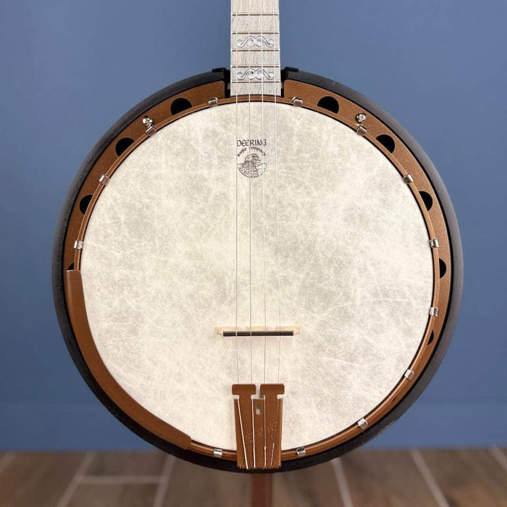 Custom Deering Artisan Goodtime Two 17-Fret Tenor Banjo with Resonator Fiberskin Head and Bronze Hardware Deering 4 String Banjos