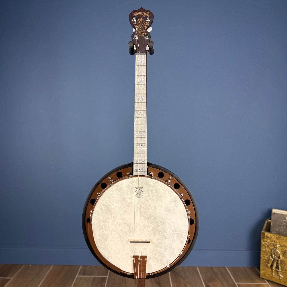 Custom Deering Artisan Goodtime Two 17-Fret Tenor Banjo with Resonator Fiberskin Head and Bronze Hardware Deering 4 String Banjos