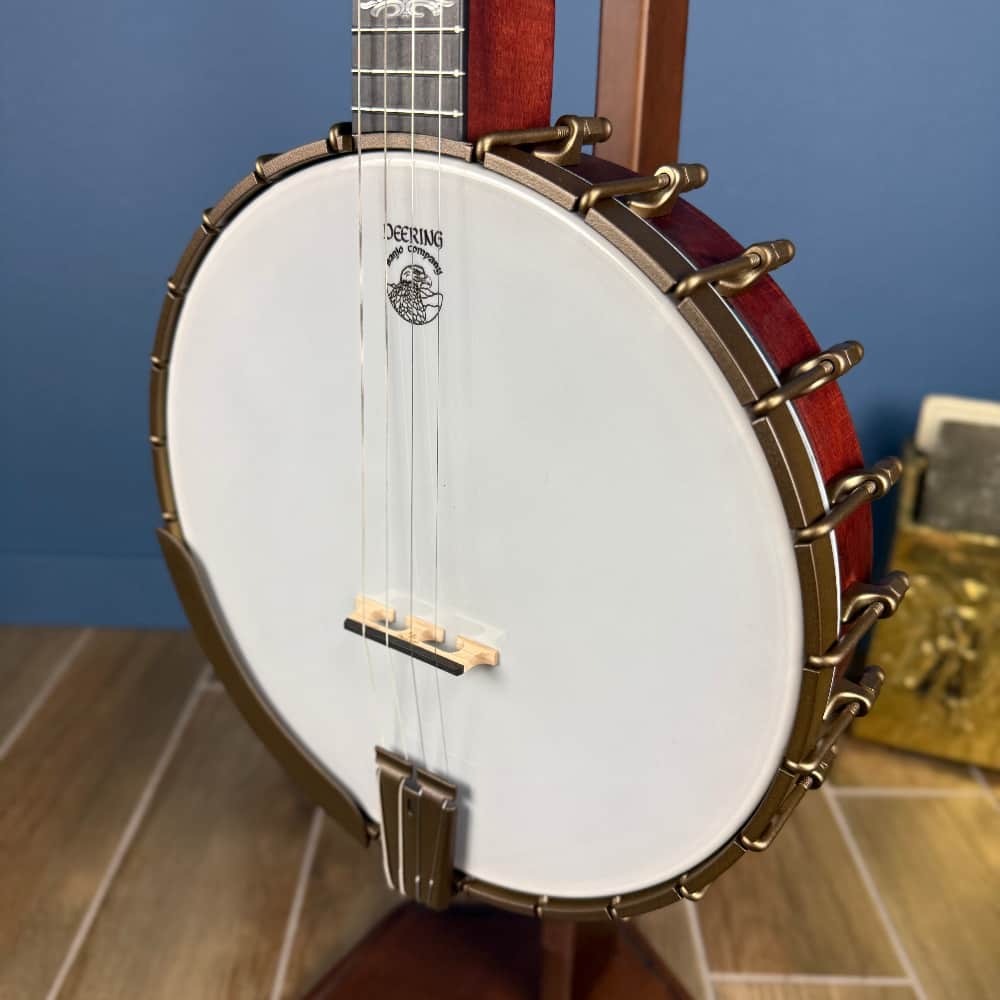 Custom Deering Eagle II 19-Fret Short-Scale Tenor Openback Banjo Deering 4 String Banjos
