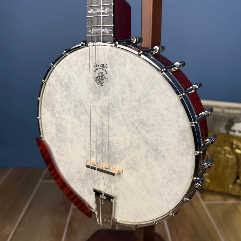 Custom Deering Eagle II 19-Fret Tenor Openback Banjo Deering 4 String Banjos