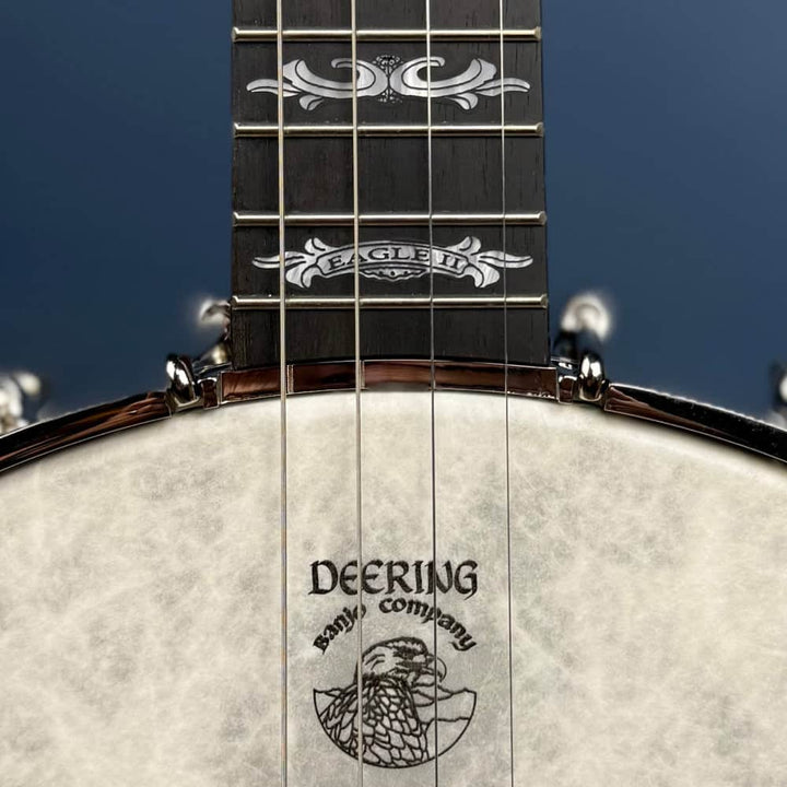 Custom Deering Eagle II 19-Fret Tenor Openback Banjo Deering 4 String Banjos