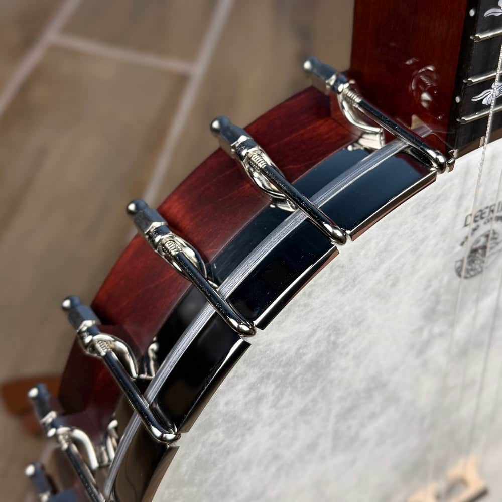Custom Deering Eagle II 19-Fret Tenor Openback Banjo Deering 4 String Banjos