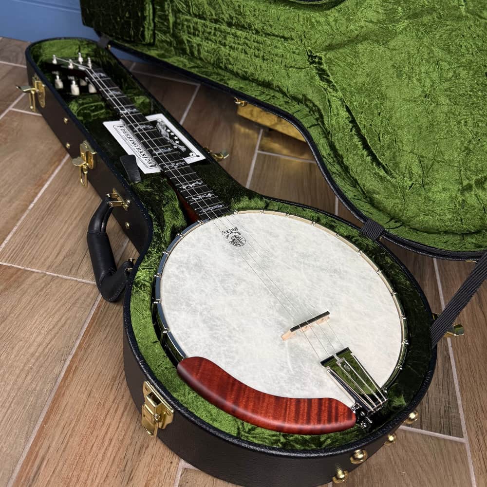 Custom Deering Eagle II 19-Fret Tenor Openback Banjo Deering 4 String Banjos