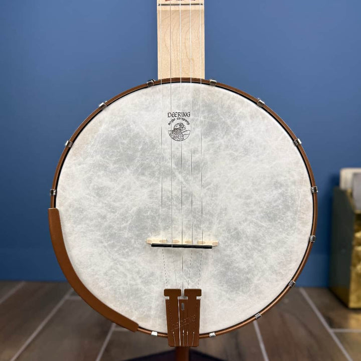 Custom Deering Goodtime 5-String Openback Banjo - Scooped Neck, Fiberskin Head, Planetary Tuners, Spikes Deering 5 String Banjos