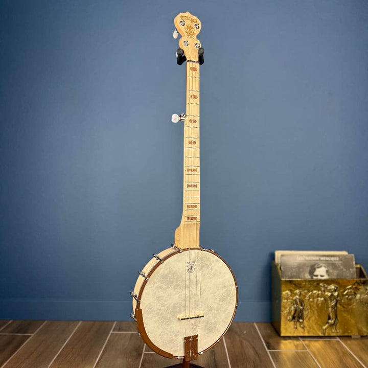 Custom Deering Goodtime 5-String Openback Banjo - Scooped Neck, Fiberskin Head, Planetary Tuners, Spikes Deering 5 String Banjos