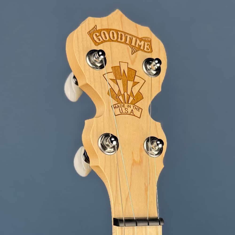 Custom Deering Goodtime 5-String Openback Banjo - Scooped Neck, Fiberskin Head, Planetary Tuners, Spikes Deering 5 String Banjos