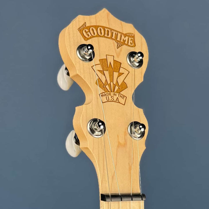 Custom Deering Goodtime 5-String Openback Banjo - Scooped Neck, Fiberskin Head, Planetary Tuners, Spikes Deering 5 String Banjos