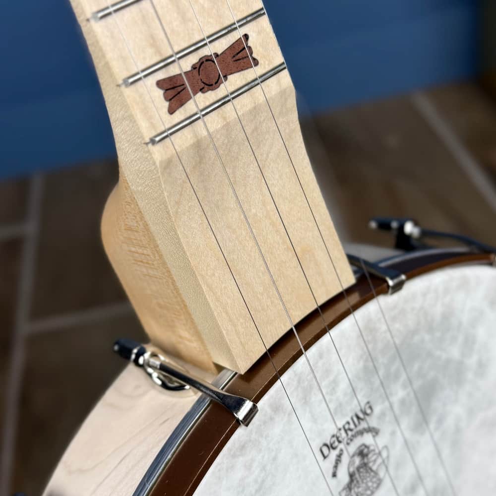 Custom Deering Goodtime 5-String Openback Banjo - Scooped Neck, Fiberskin Head, Planetary Tuners, Spikes Deering 5 String Banjos