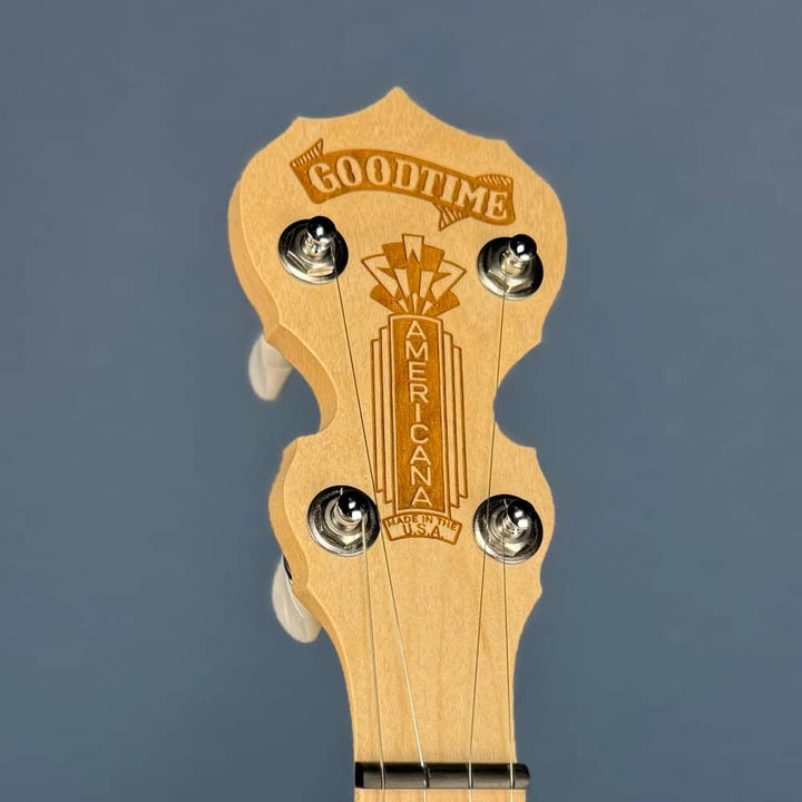 Custom Deering Goodtime Americana 5-String Banjo with Scoop, Planetary Tuners, Fiberskin Head, and Spikes Deering 5 String Banjos