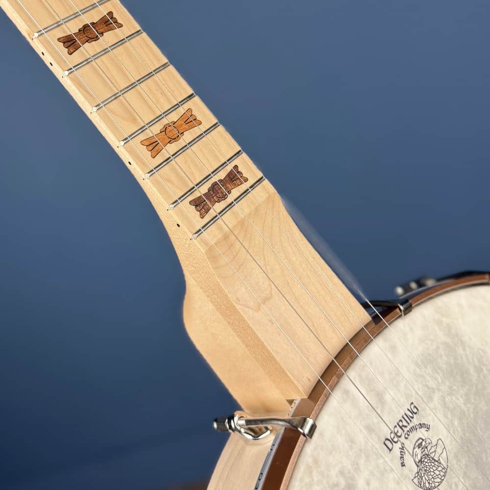 Custom Deering Goodtime Americana 5-String Banjo with Scoop, Planetary Tuners, Fiberskin Head, and Spikes Deering 5 String Banjos