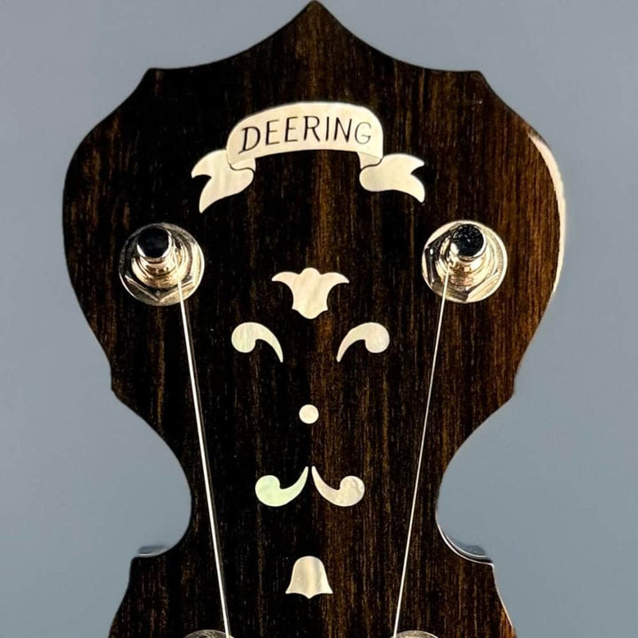 Custom Deering Maple Blossom Caribbean Blue Fade 5-String Banjo Deering 5 String Banjos Default