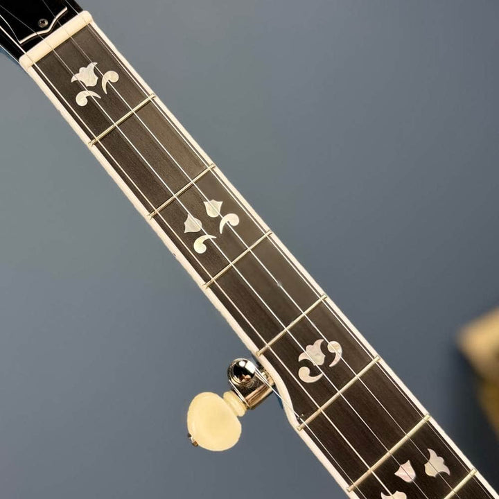 Custom Deering Maple Blossom Caribbean Blue Fade 5-String Banjo Deering 5 String Banjos Default
