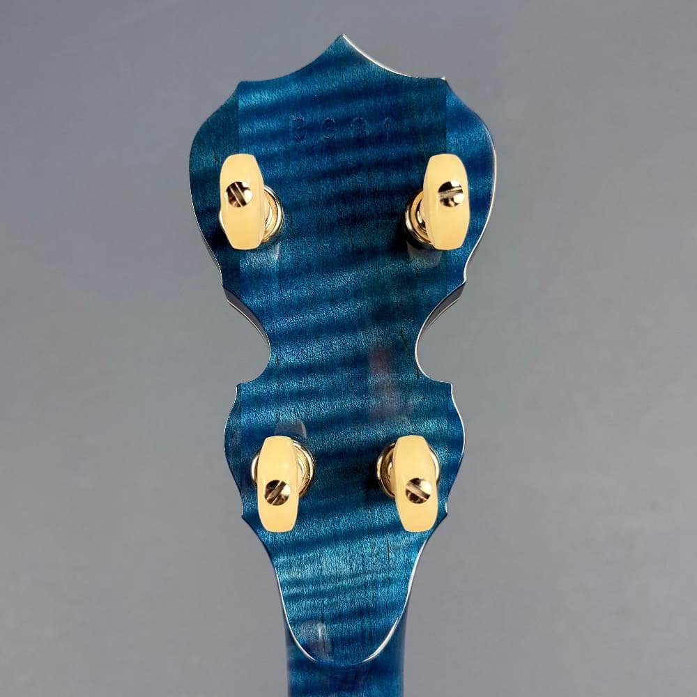 Custom Deering Maple Blossom Caribbean Blue Fade 5-String Banjo Deering 5 String Banjos Default