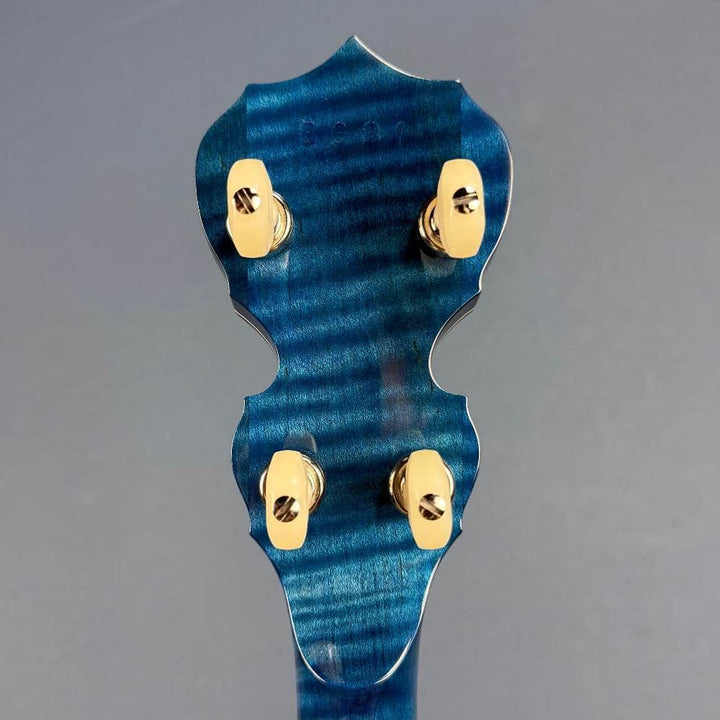 Custom Deering Maple Blossom Caribbean Blue Fade 5-String Banjo Deering 5 String Banjos Default