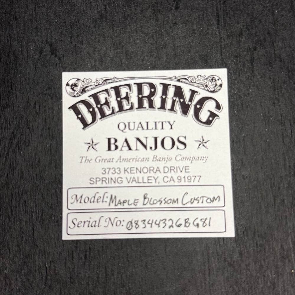 Custom Deering Maple Blossom Caribbean Blue Fade 5-String Banjo Deering 5 String Banjos Default