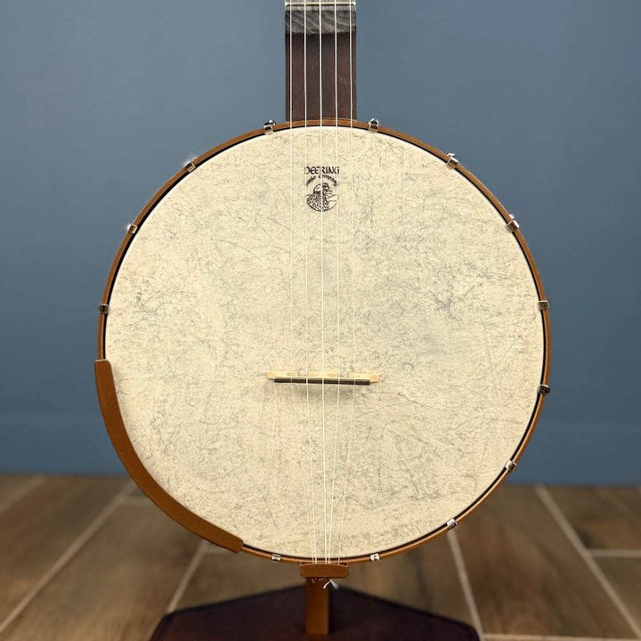 Custom Deering NYLON Artisan Goodtime Americana Banjo with Scoop, Bronze Hardware and Skintone Head Deering 5 String Openback Banjo