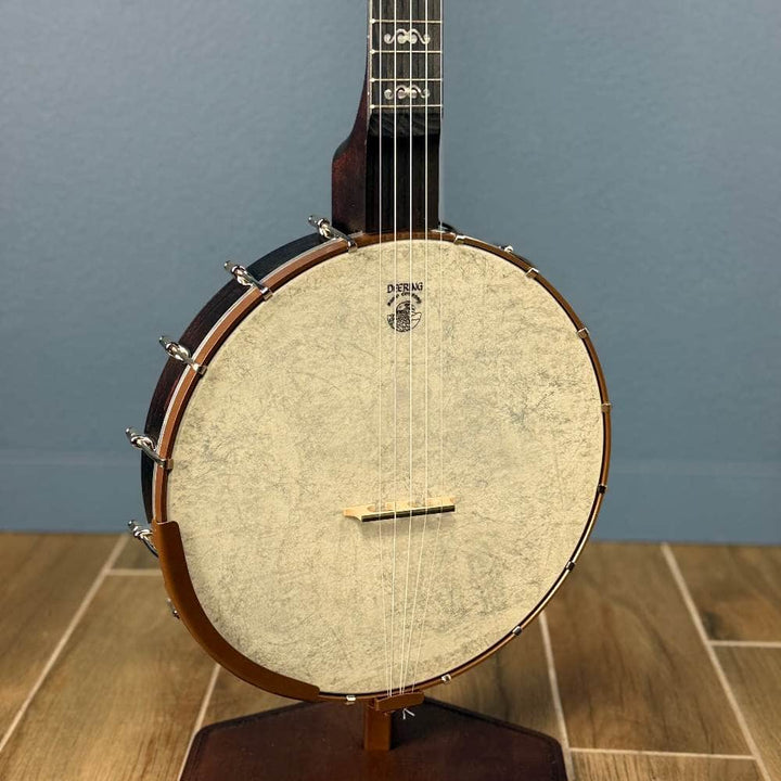 Custom Deering NYLON Artisan Goodtime Americana Banjo with Scoop, Bronze Hardware and Skintone Head Deering 5 String Openback Banjo