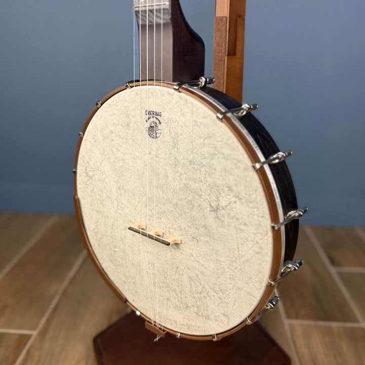 Custom Deering NYLON Artisan Goodtime Americana Banjo with Scoop, Bronze Hardware and Skintone Head Deering 5 String Openback Banjo