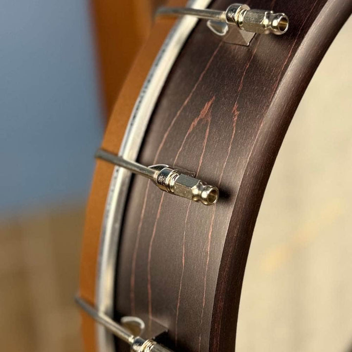 Custom Deering NYLON Artisan Goodtime Americana Banjo with Scoop, Bronze Hardware and Skintone Head Deering 5 String Openback Banjo