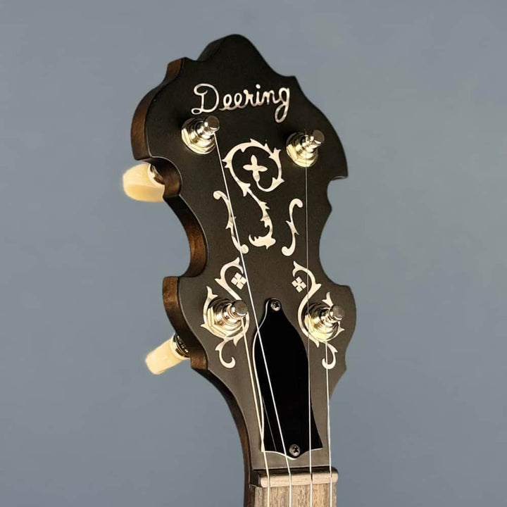 Custom Deering Rustic Wreath 5 String Banjo with Speed Finish Neck Deering 5 String Banjos