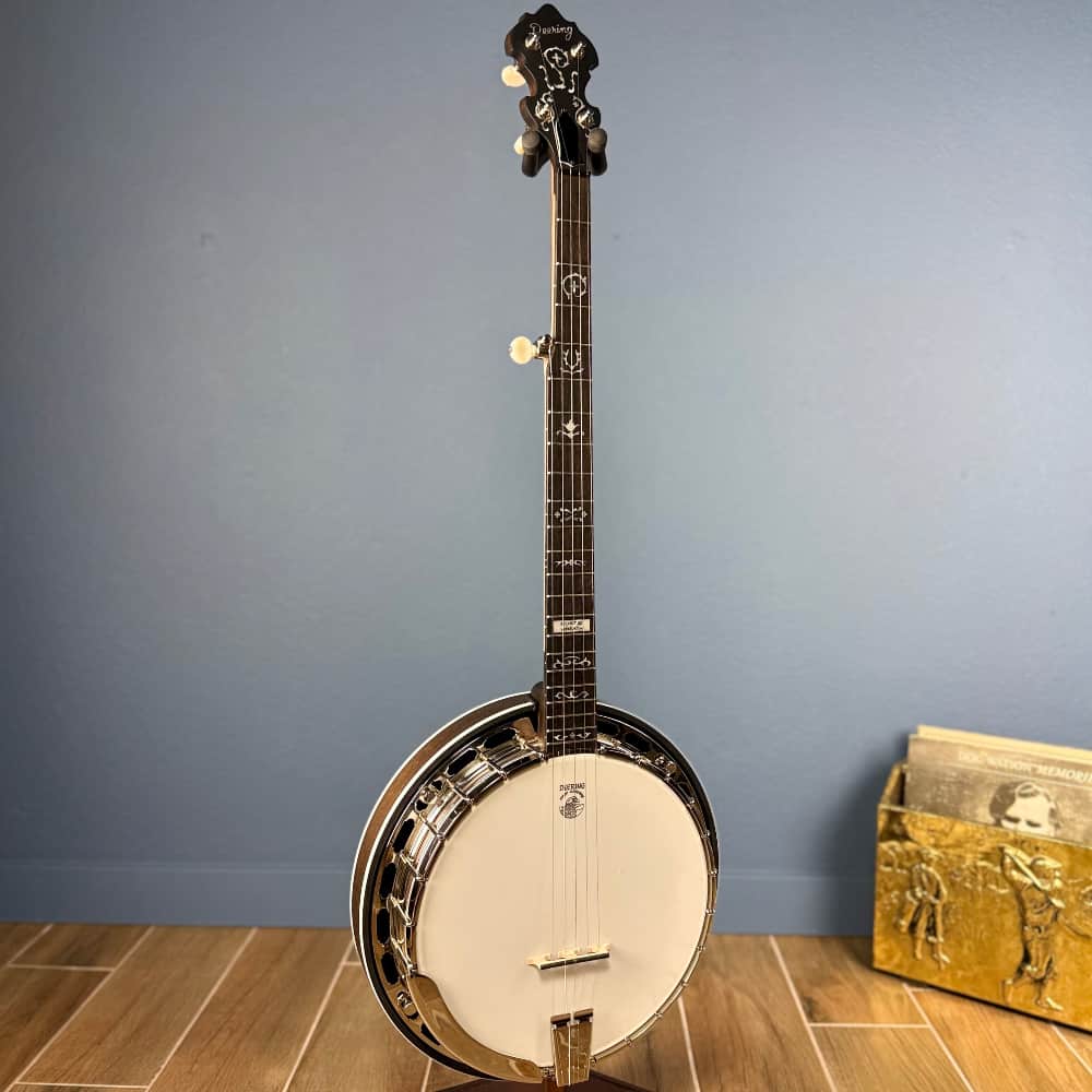 Custom Deering Rustic Wreath 5 String Banjo with Speed Finish Neck Deering 5 String Banjos