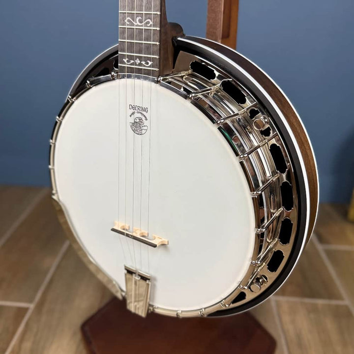 Custom Deering Rustic Wreath 5 String Banjo with Speed Finish Neck Deering 5 String Banjos