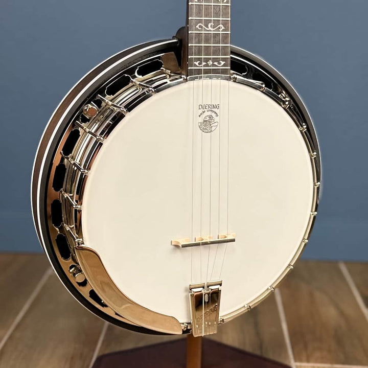 Custom Deering Rustic Wreath 5 String Banjo with Speed Finish Neck Deering 5 String Banjos
