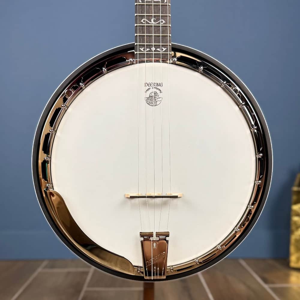 Custom Deering Rustic Wreath 5 String Banjo with Speed Finish Neck Deering 5 String Banjos
