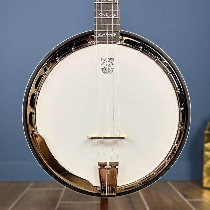 Custom Deering Rustic Wreath 5 String Banjo with Speed Finish Neck Deering 5 String Banjos