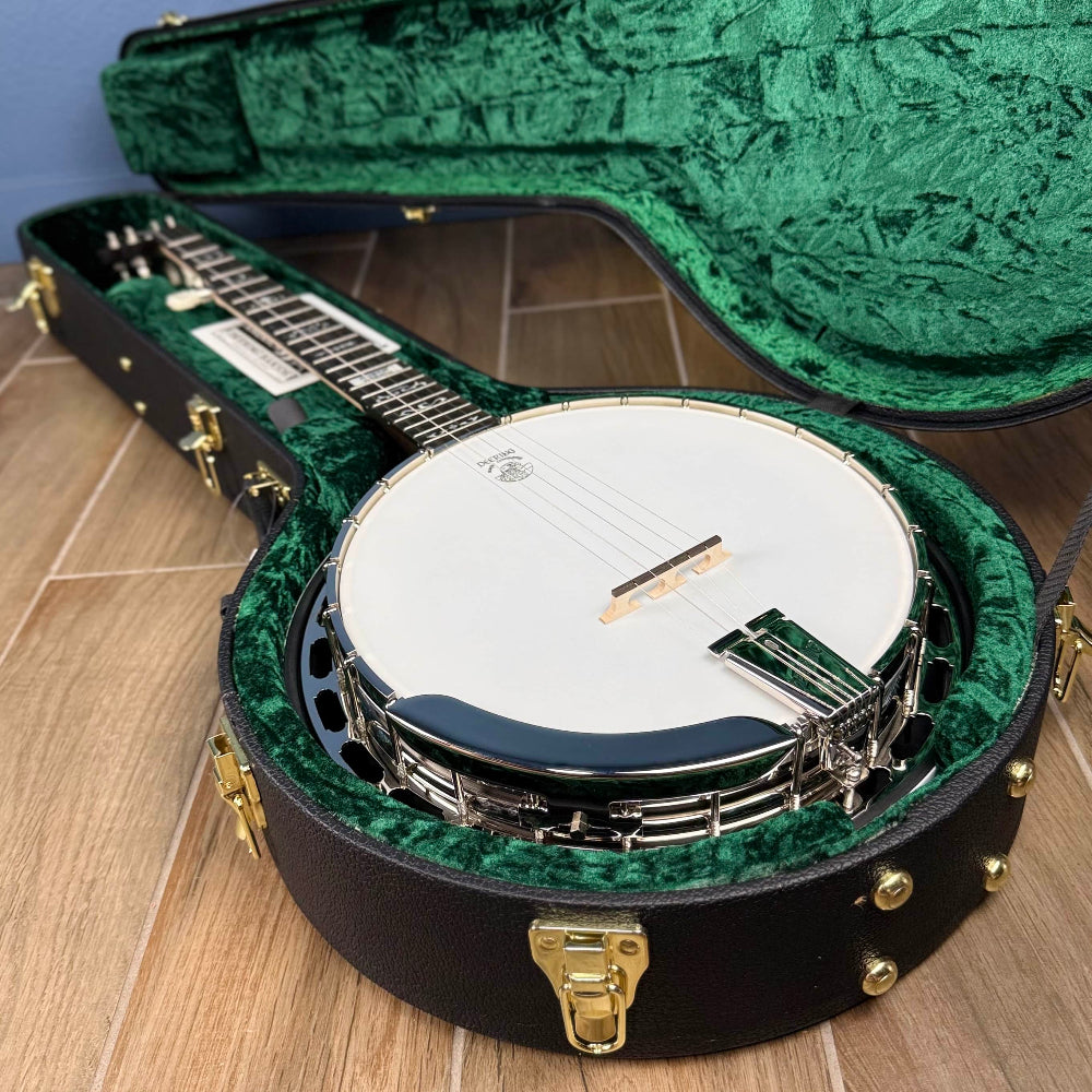 Custom Deering Rustic Wreath 5 String Banjo with Speed Finish Neck Deering 5 String Banjos