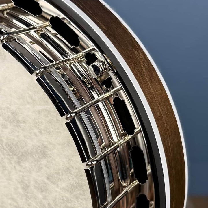 Custom Deering Sierra 19-Fret Tenor Banjo with Pre-War Flange & Fiberskyn Head Deering 4 String Banjos