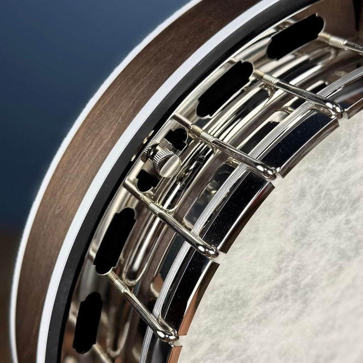 Custom Deering Sierra 19-Fret Tenor Banjo with Pre-War Flange & Fiberskyn Head Deering 4 String Banjos
