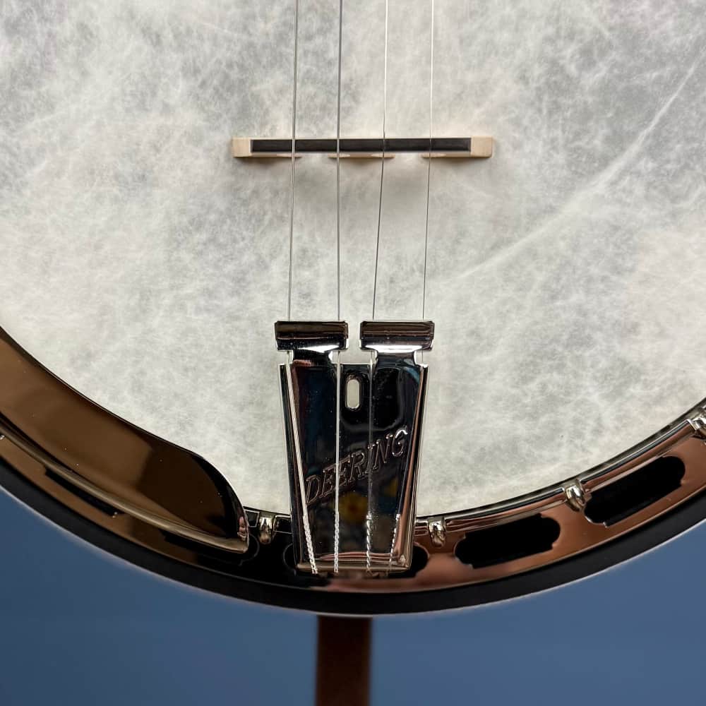 Custom Deering Sierra 19-Fret Tenor Banjo with Pre-War Flange & Fiberskyn Head Deering 4 String Banjos