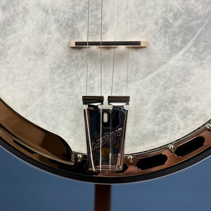 Custom Deering Sierra 19-Fret Tenor Banjo with Pre-War Flange & Fiberskyn Head Deering 4 String Banjos
