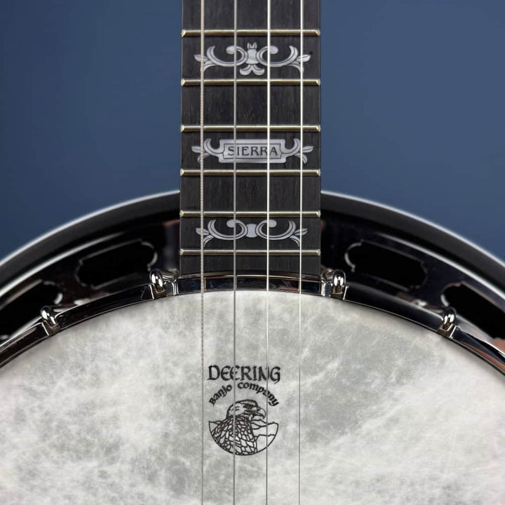 Custom Deering Sierra 19-Fret Tenor Banjo with Pre-War Flange & Fiberskyn Head Deering 4 String Banjos